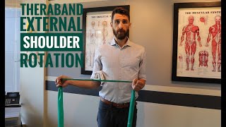 Theraband External Shoulder Rotation [upl. by Minta54]