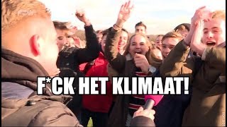 Leerlingen spijbelen voor klimaatfissa [upl. by Jerol]