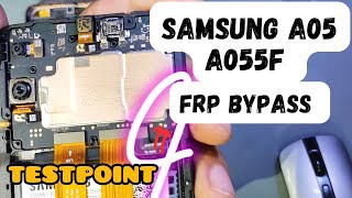 Samsung A05 A055F frp bypass  testpoint [upl. by Cary]