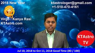 Kanni Rasi Virgo 2018 New Year Horoscope Predictions [upl. by Eno]