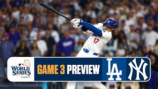 World Series Game 3 Preview Dodgers vs Yankees  Onfield Preview [upl. by Elleb]