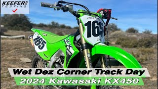 2024 Kawasaki KX450 On A Rough Dez Turn Track [upl. by Sascha]