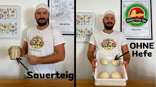 Einfaches Rezept für Sauerteig PIZZA  ohne Hefe [upl. by York583]