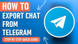 How to Export Telegram Chat History 2024 Easy Tutorial [upl. by Erl]