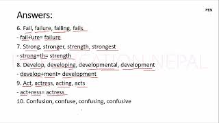 Suffixes that changes into nouns answers [upl. by Ayouqat]