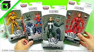 UNBOXING Marvel Legends VENOM Monster Venom Build a Figure Complete Set Carnage Full Version [upl. by Broddie]