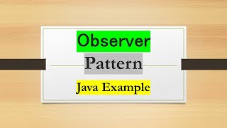 Observer Pattern in Java with Example [upl. by Stacy51]