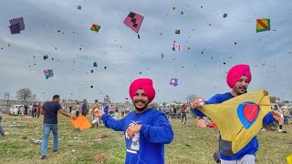 Flying Kites At Vallah MELA 😱 PATANGBAAZI IN GROUND [upl. by Harlin576]