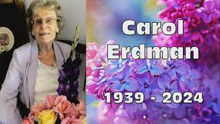 Carol Erdman Memorial Service [upl. by Lezned995]