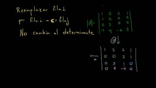 Determinante 4x4 más simple [upl. by Anatollo]