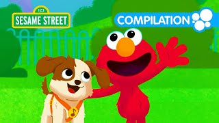 Sesame Street Help Elmo and Puppy Find Toys Balls Bugs and More  2 HOUR Compilation [upl. by Ahsikan]