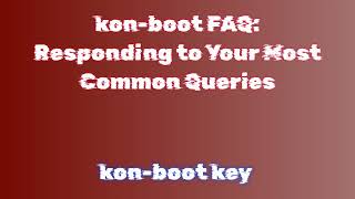 Easy Steps to Install konboot 2024 A Quick Tutorial [upl. by Iht]