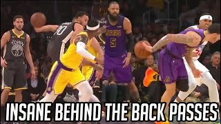 NBA INSANE “Behind The Back” Passes  HD [upl. by Langdon551]