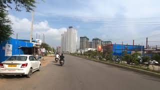 vattinagulapally flyover towards Thellapur Myhome Sayuk Myhome Akrida Myhome Avali [upl. by Kamp352]