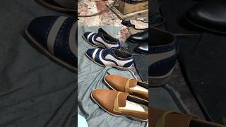 Leather Shoes making  Shoe Polishing handcraftedshoes menshoes shoes customshoes shoemaker [upl. by Zoara388]