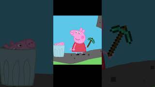 Peppa Plays Minecraft peppapig funny animation minecraft [upl. by Einnil713]