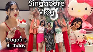 PragatiVermaa Birthday Celebration in Singapore 🎂 [upl. by Raynold]