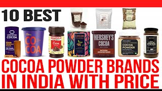 Top 10 Best Cocoa Powder in India with Price  Best Cocoa Powder Brands in India [upl. by Doak917]