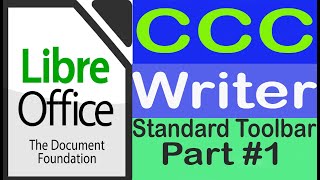 Libre Office Write Standard Toolbar Part 1 [upl. by Ntisuj539]