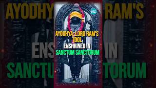 Ayodhya Ram Temple Lord Rams Idol Enshrined in Sanctum Sanctorum  Watch [upl. by Lemmuela]