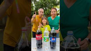 Pepsi 7up CocaCola VS Mentos shorts GamGam Family [upl. by Llenart938]