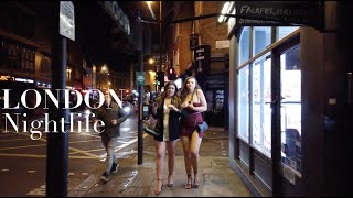 Saturday Night Out in Shoreditch  Londons Nightlife 4K HDR [upl. by Bernj618]