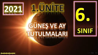 güneş ve ay tutulması 6sınıf [upl. by Baiel956]