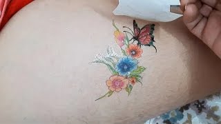 Temporary tattoo is the new Trend 2025 Temporary tattoo stickereasy application guide [upl. by Weinert]