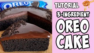 3Ingredient Oreo Cake tutorial Shorts [upl. by Ramilahs]