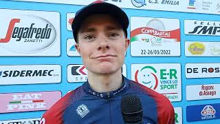 Ben Tulett  Interview at the finish  Settimana Coppi e Bartali 2022  Stage 3 [upl. by Irolam]