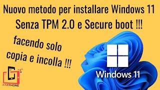 installare Windows 11 su pc non supportati [upl. by Tymon]