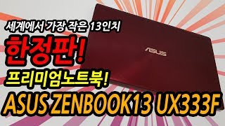 ASUS ZenBook 13UX333FN 리뷰 세계에서 가장작은 133인치 휴대용 노트북 [upl. by Dunstan167]