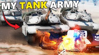 Trolling Cops With an Army of Tanks in GTA 5 RP [upl. by Niletac89]