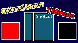 Adding Colored Boxes in Shotcut [upl. by Ahsatsan]