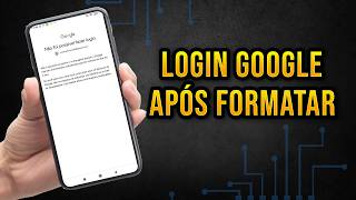 Formatei meu celular e não consigo entrar na conta do Google ATUALIZADO [upl. by Gonsalve]