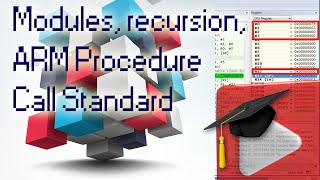 9 Modules Recursion ARM Application Procedure Call Standard AAPCS [upl. by Birkner226]