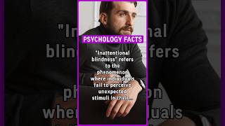 quotInattentional blindnessquot refers to the phenomenon where individuals fail to perceive… psychology [upl. by Deborah]