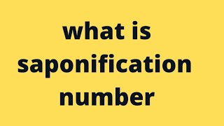 what is saponification numbersaponification number in Hindi shorts science chemistry [upl. by Latyrc]