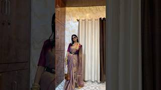 Saree Style ✅ youtubeshorts sareesdraping saree howto [upl. by Enomar]