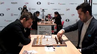 MAGNUS VS NEPOMNIACHTCHI  World Rapid Chess [upl. by Ennovi]