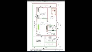 1bhk house plan I floor plan I vastu plan I ground floor [upl. by Tarrance]