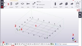 1 Basic of Tekla Structures 2016 User Interface [upl. by Eeruhs]