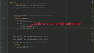 Android Studio  Swipe to refresh layout Fast Tutorial [upl. by Atinauq]