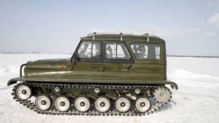 УАЗ на гусеничном ходу Ухтыш  UAZ crawler Uhtysh вездеходы [upl. by Analihp]