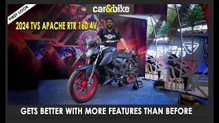 2024 TVS Apache RTR 160 4V First Look [upl. by Varien]