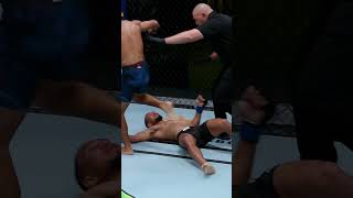 Not sure weve seen a KO like that before 👀 UFCVegas100 [upl. by Anayhd479]