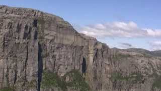 Pulpit Rock Preikestolen Helicopter Tour  Norway [upl. by Eiramacissej]