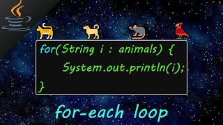 java foreach loop 🔃 [upl. by Watkin]