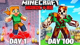 I Survived 100 DAYS as GIANT ALEX in Minecraft Hardcore Hindi [upl. by Tallu510]