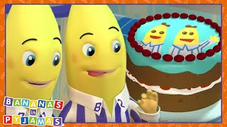 Lets BAKE Bananas  Cartoons for Kids  Bananas In Pyjamas [upl. by Alegnat907]